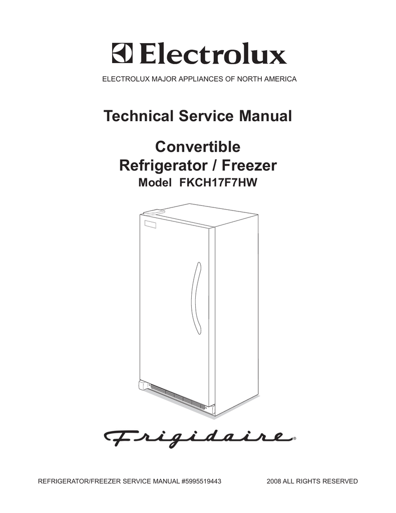 Electrolux Refrigerator FKCH17F7HW User's Manual Manualzz