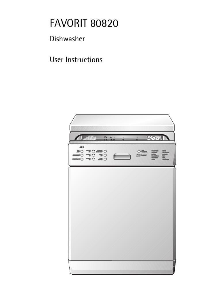 Electrolux FAVORIT 80820 User's Manual Manualzz