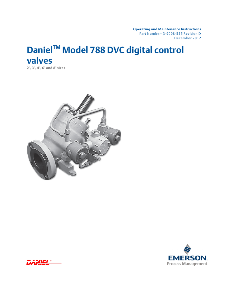 Emerson Digital Controller Valves 788 DVC User manual Manualzz
