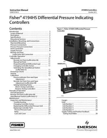 Emerson Fisher 4194 Instruction Manual | Manualzz