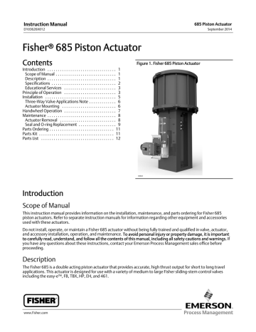 Emerson Fisher 685 Installation Instructions | Manualzz