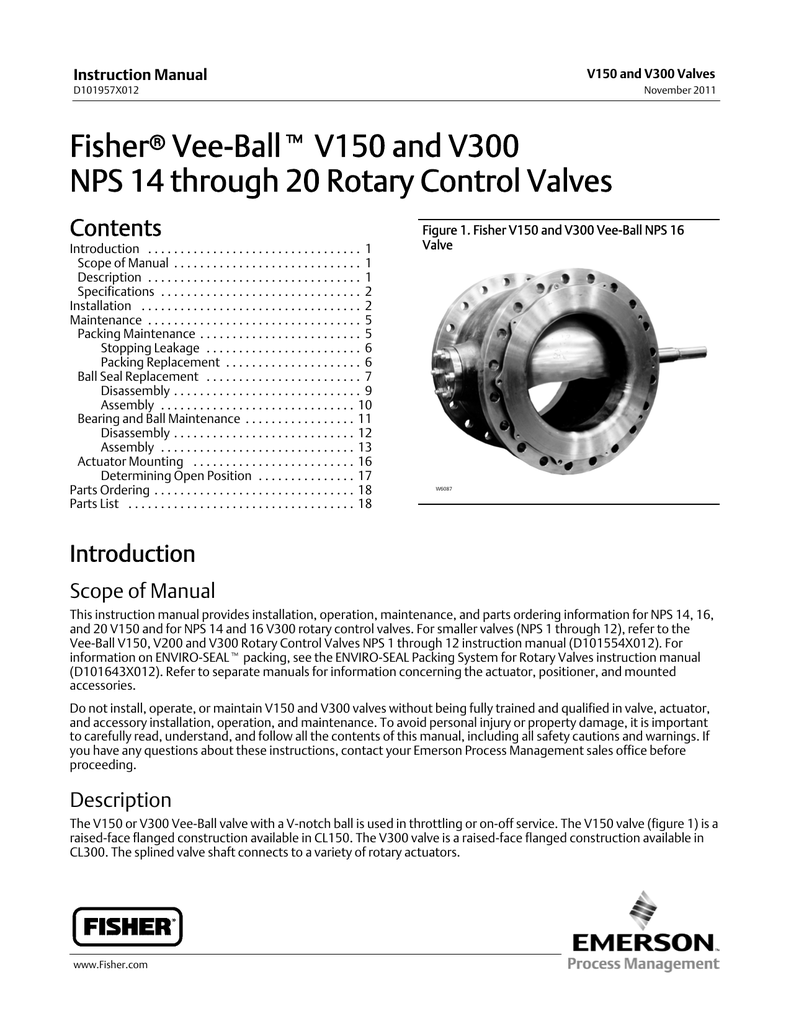 Emerson V150 User manual | Manualzz