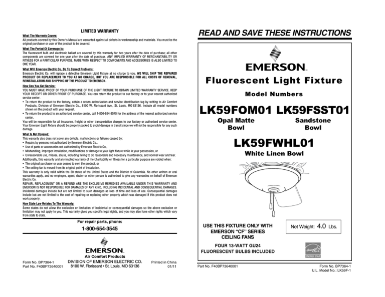 Emerson Lk59f Owner S Manual Manualzz - Emerson Lk180 Single Bowl Ceiling Fan Light Kit Emerson Lk59f Owner S Manual Manualzz - Emerson Lk180 Single Bowl Ceiling Fan Light Kit