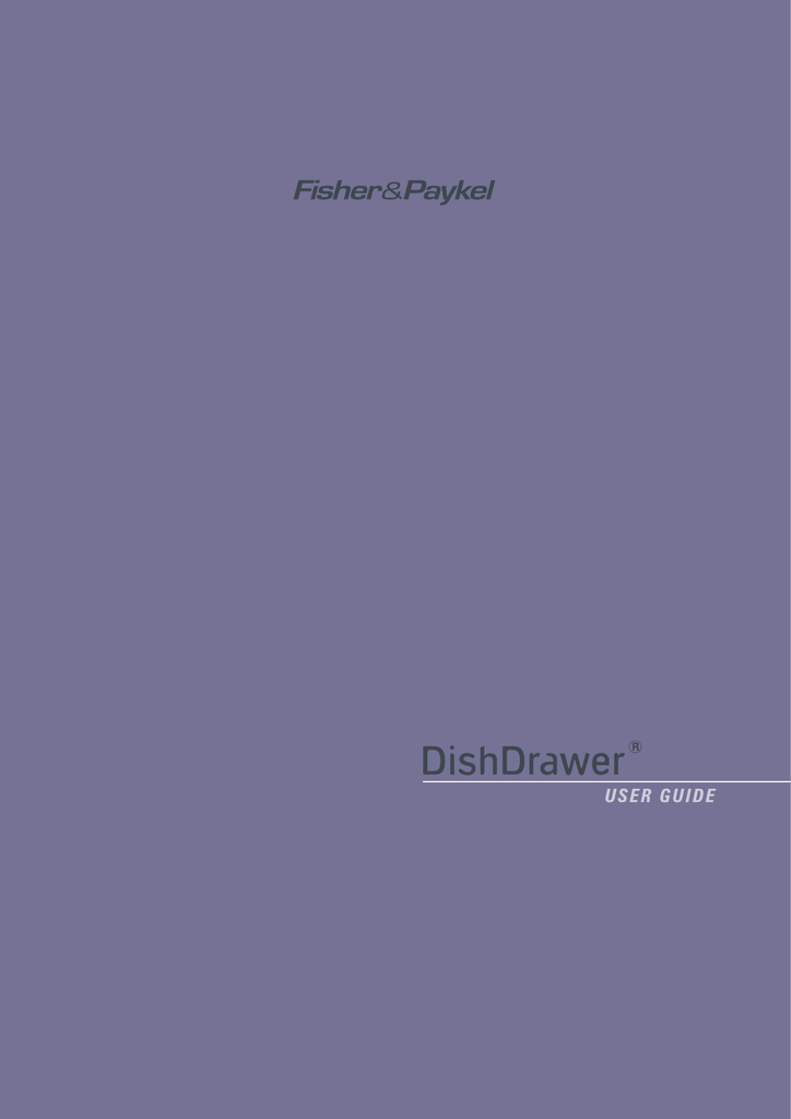 Fisher Paykel Dishdrawer User S Manual Manualzz Com