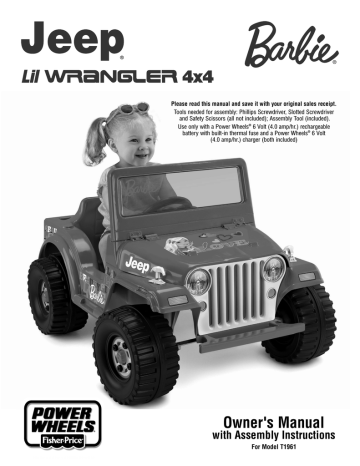 Fisher-Price 4X4 User's Manual | Manualzz