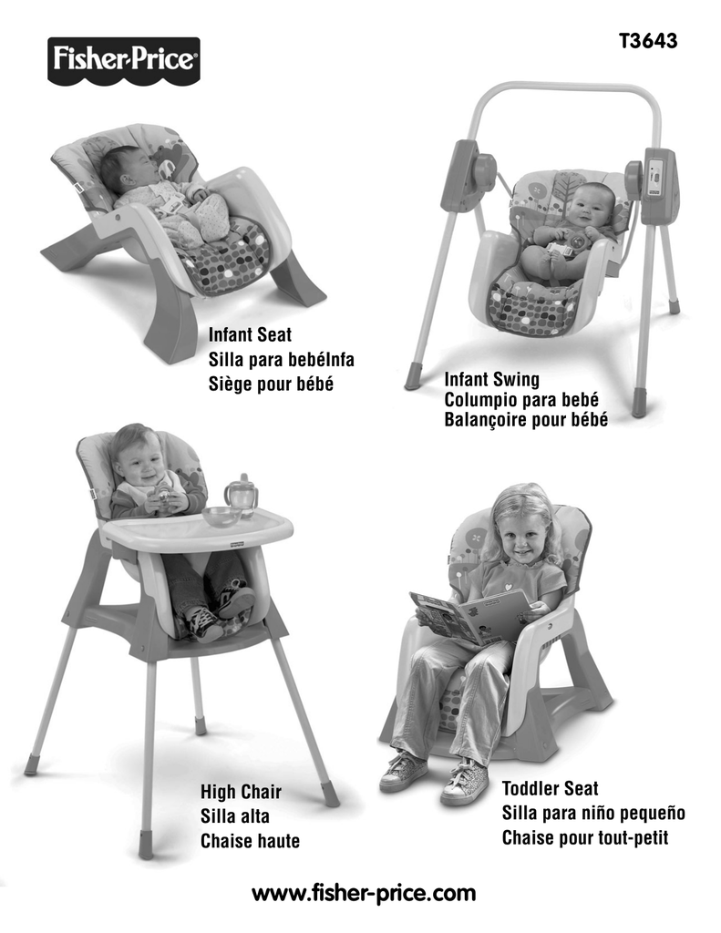 Fisher Price Ez Bundle 4 In 1 Baby System T3643 User Manual Manualzz