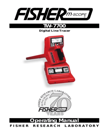 Fisher TW-7700 Operating instructions | Manualzz