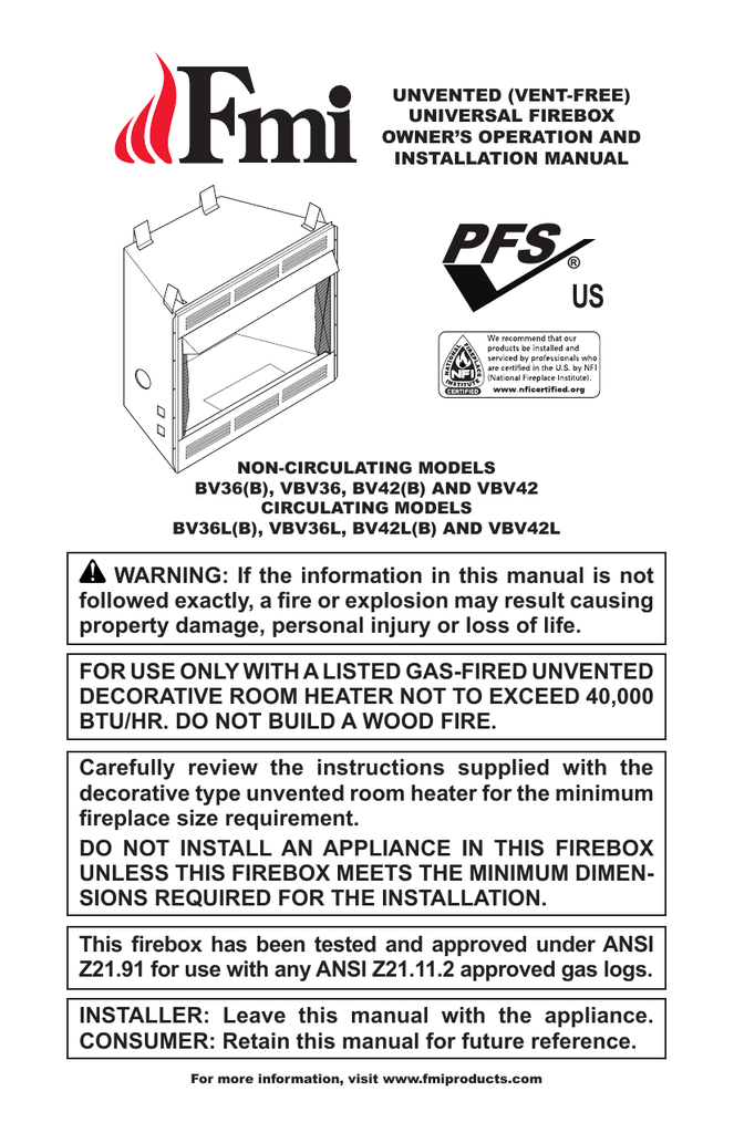 Fmi Bv36 B User S Manual Manualzz Com