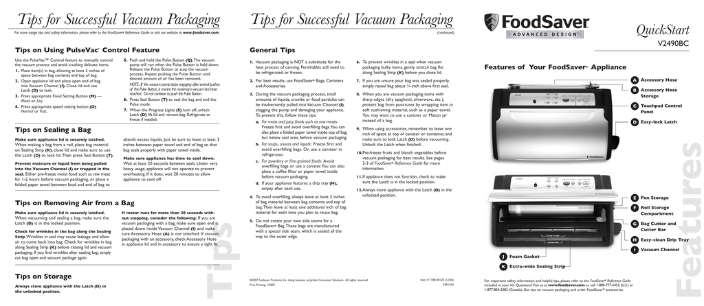 foodsaver v3820 manual