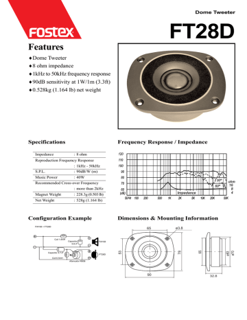 Fostex FT28D User's Manual | Manualzz