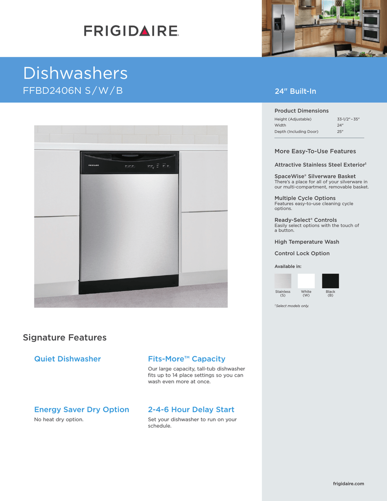 frigidaire ffbd2406nb