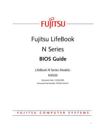 Fujitsu Siemens Computers LifeBook N3520 User's manual | Manualzz