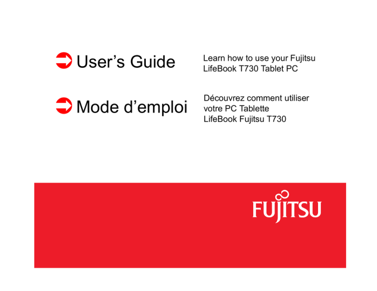 Fujitsu Lifebook T730 User manual | Manualzz