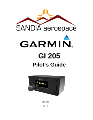 Garmin Gi 205 Pilot's Guide | Manualzz