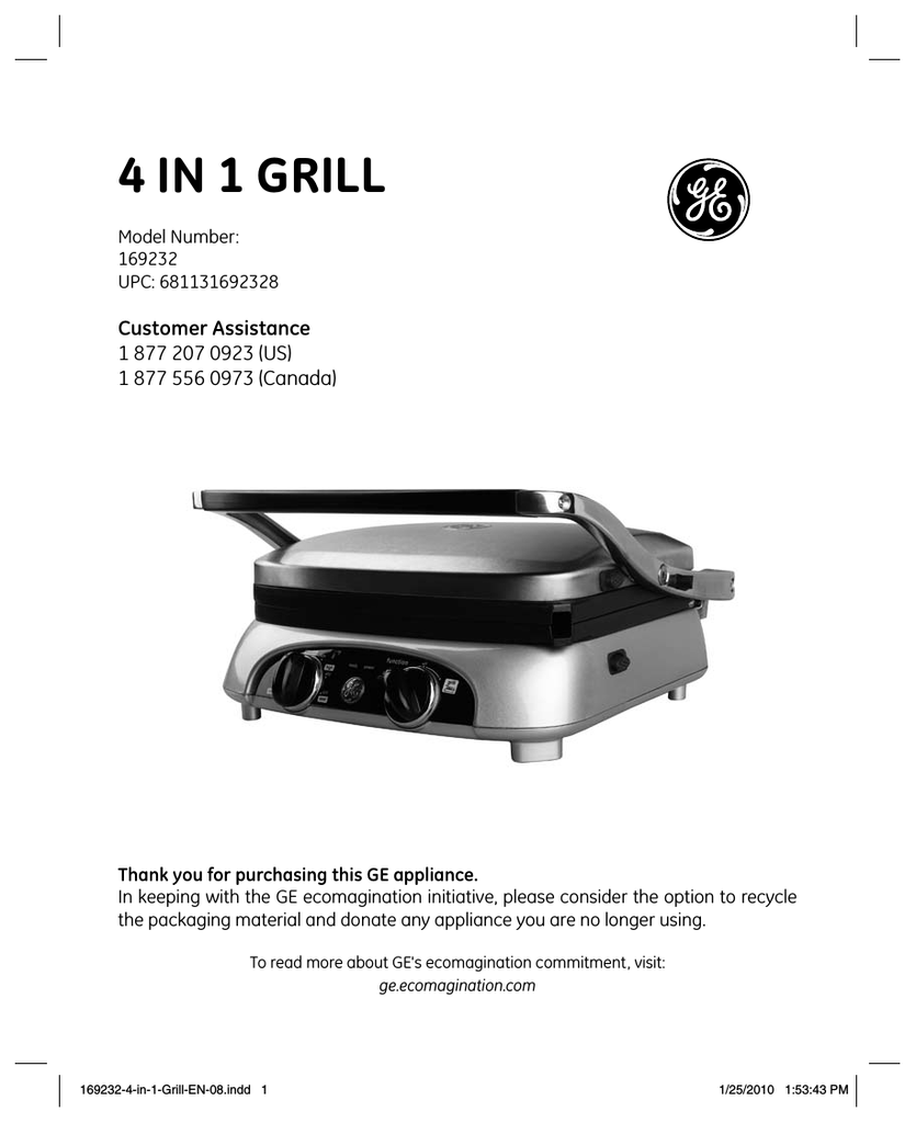 Ge 2024 indoor grill