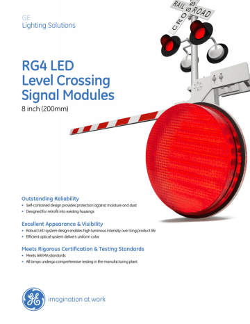 GE Level Crossing Specification Sheet | Manualzz