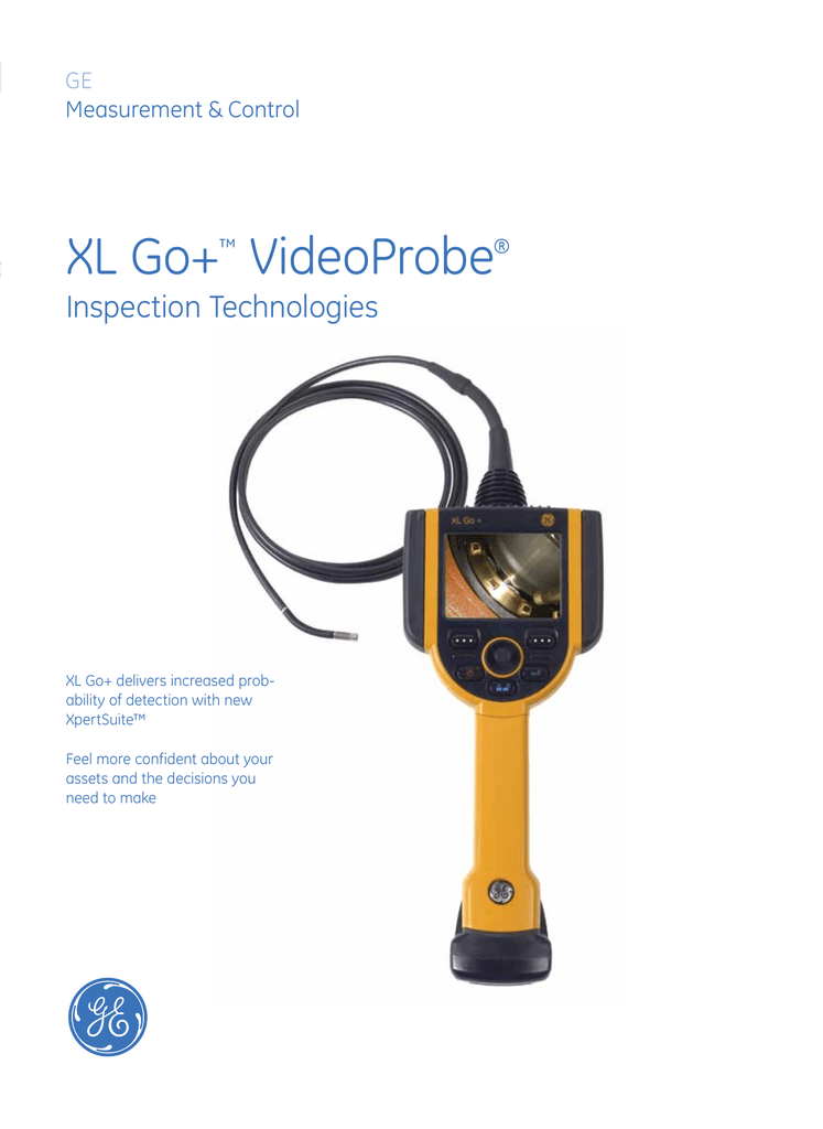 GE XL Go+ VideoProbe NDT Video Borescope Quick start guide Manualzz