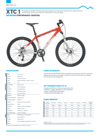 Giant XTC 1 User's Manual | Manualzz