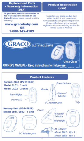 Graco 2L02VIB User's Manual | Manualzz