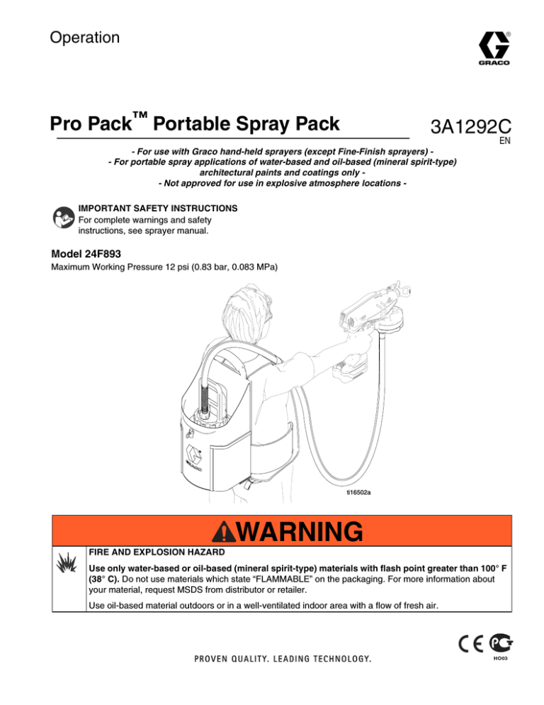 Graco 3A1292C User manual | Manualzz