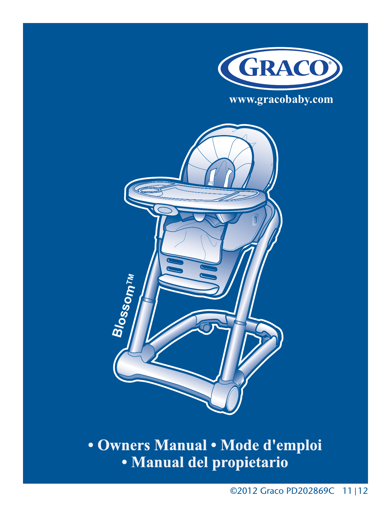 graco blossom high chair assembly