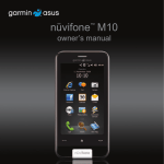 Garmin-Asus n&uuml;vifone M10 Owner's Manual