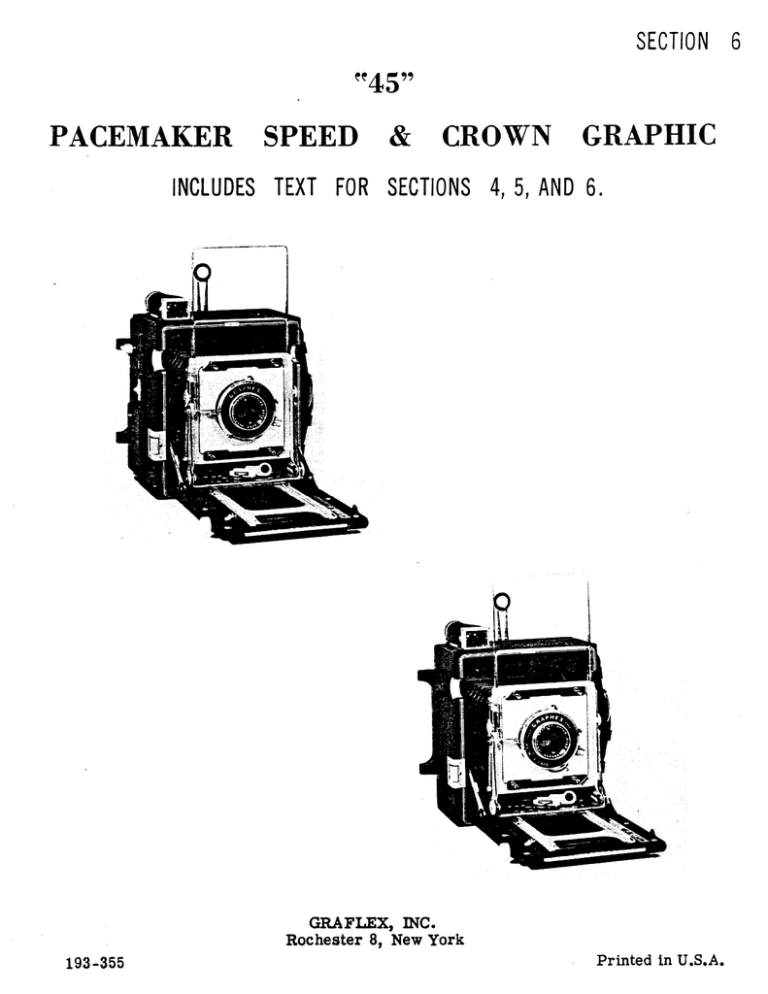 Graflex 45 Pacemaker Speed And Crown Graphic User Manual Manualzz