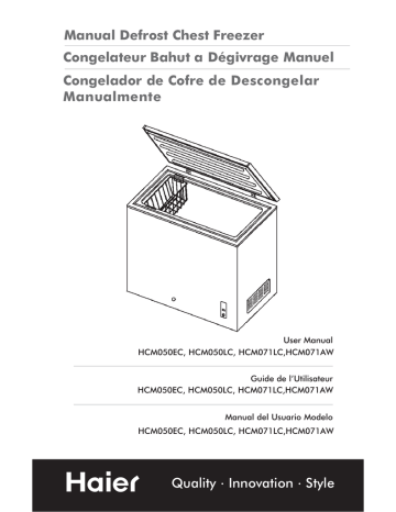 Haier Freezer HCM EC User S Manual Manualzz