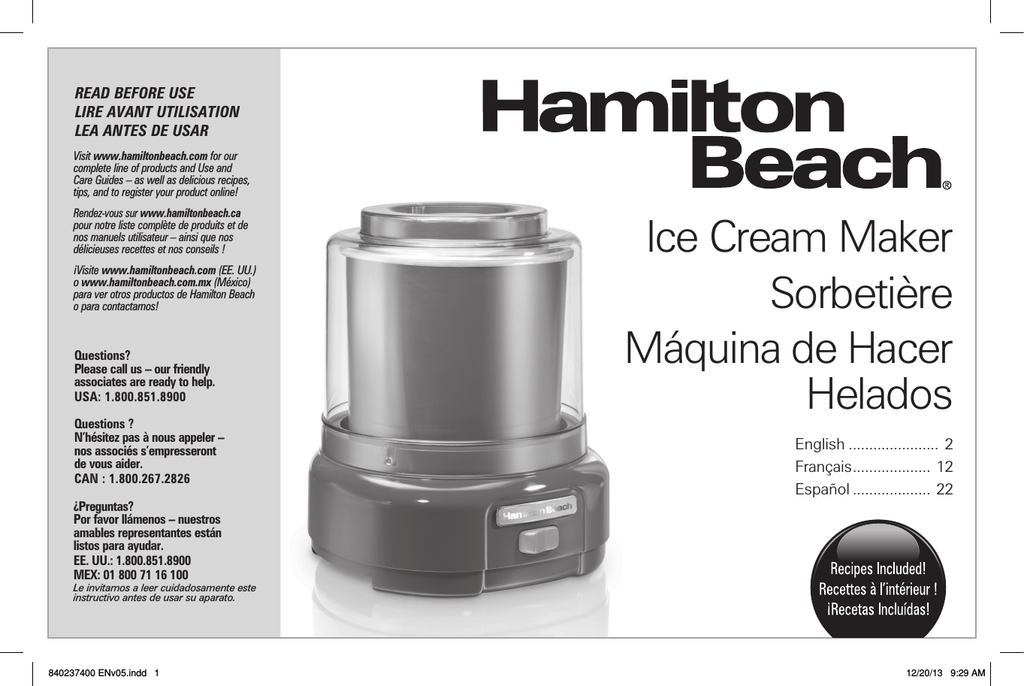 Hamilton Beach 68881 User Manual Manualzz