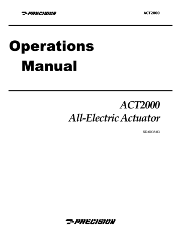 Hamilton Sundstrand Company ACT2000 Operating instructions | Manualzz