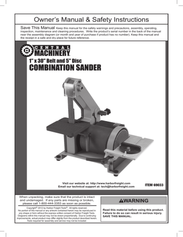 harbor freight disk sander