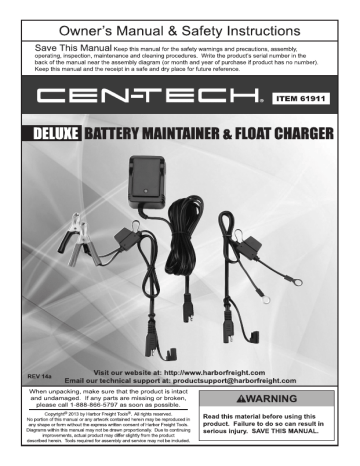 harbor freight battery trickle charger