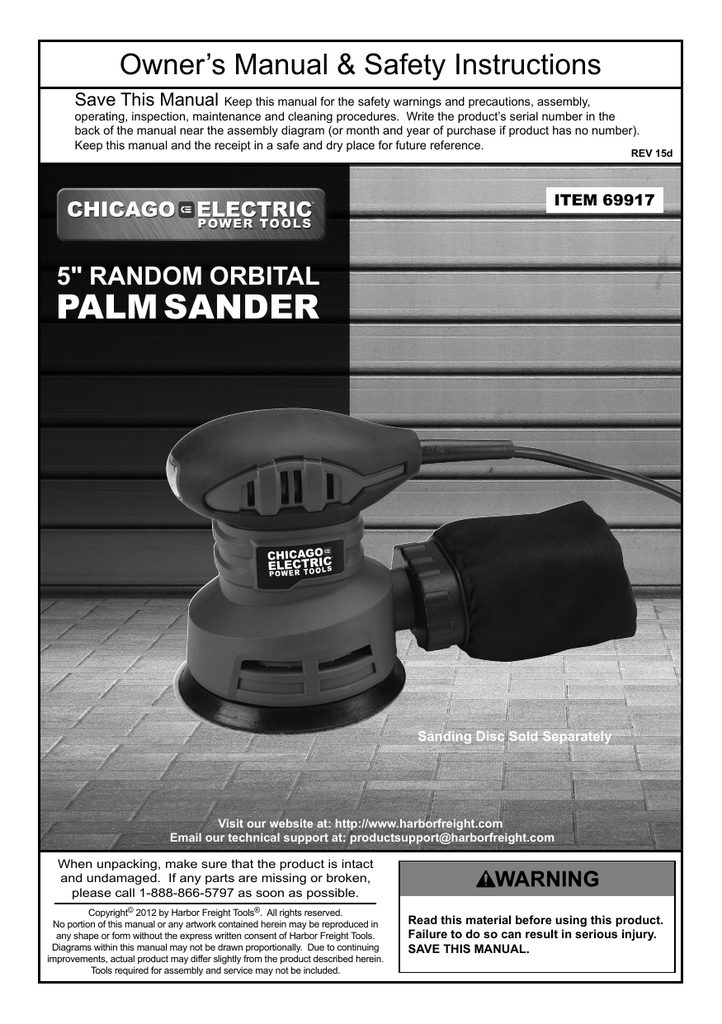 harbor freight hand sander