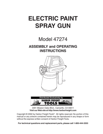 BLACK & DECKER PRO 5.5 PAINT SPRAYER INSTRUCTION MANUAL