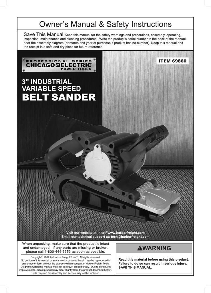 New Replacement Belt 3X21 Harbor Freight 65 Amp Belt Sander 69859 Tools