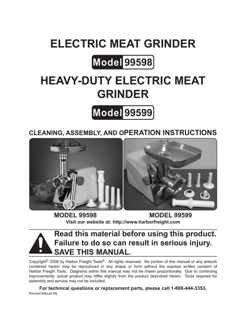 Harbor freight clearance meat grinder