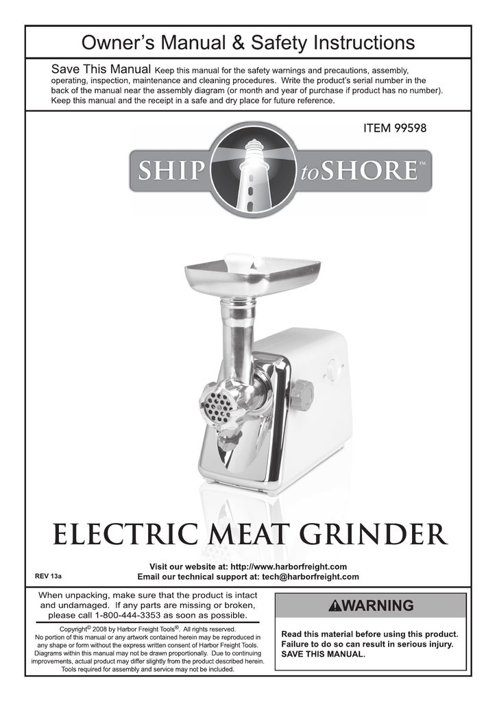 Safety Measures For Electric Meat Grinders