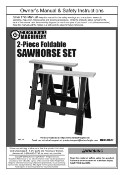 Central Machinery Foldable Saw Horse 
