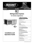 Heatcraft PTT Refrigeration System User Manual