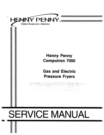 Henny Penny 500 600 C7000 Putron 7000 600 User Manual Manualzz