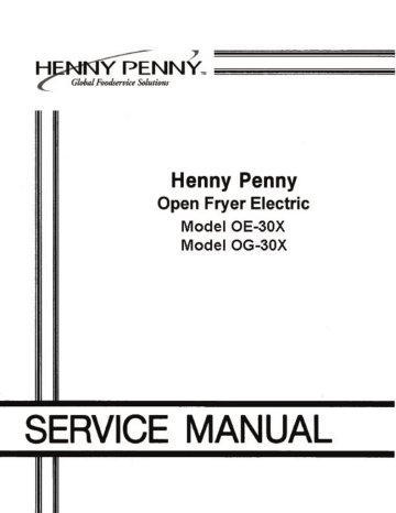 Henny Penny OE-30X User's Manual | Manualzz