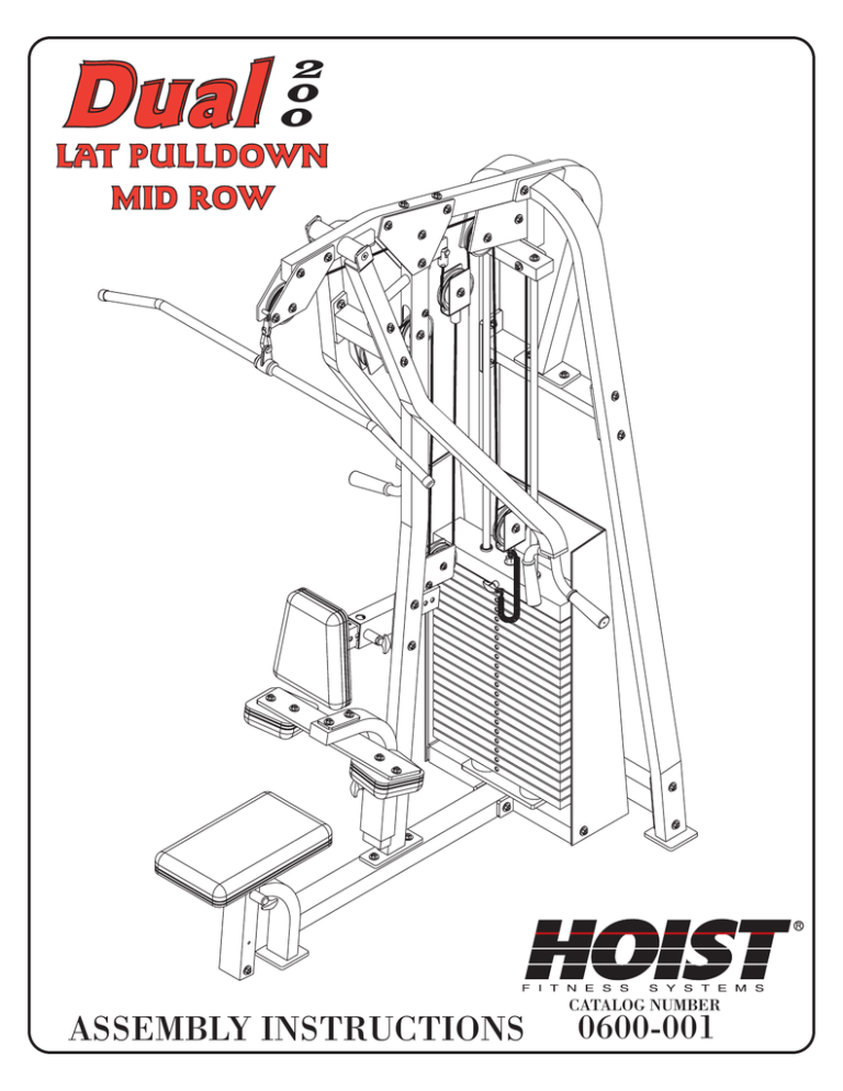 Hoist Lat Pulldown Weight Chart