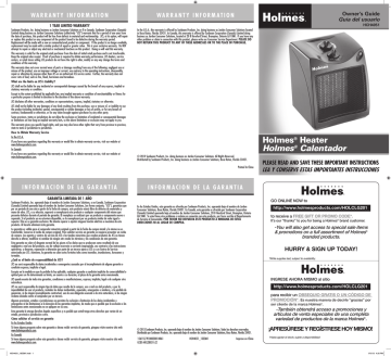 Holmes HCH4051 User's Manual | Manualzz