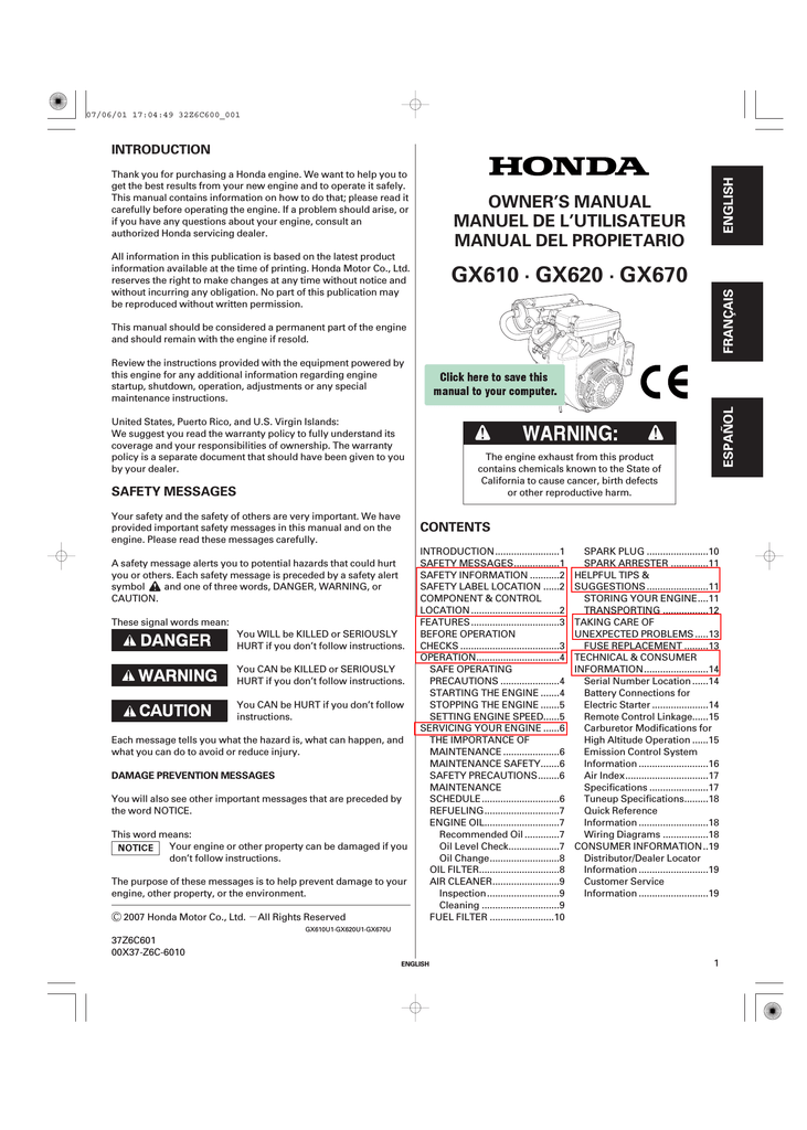 honda gx610 wiring diagram - Wiring Diagram