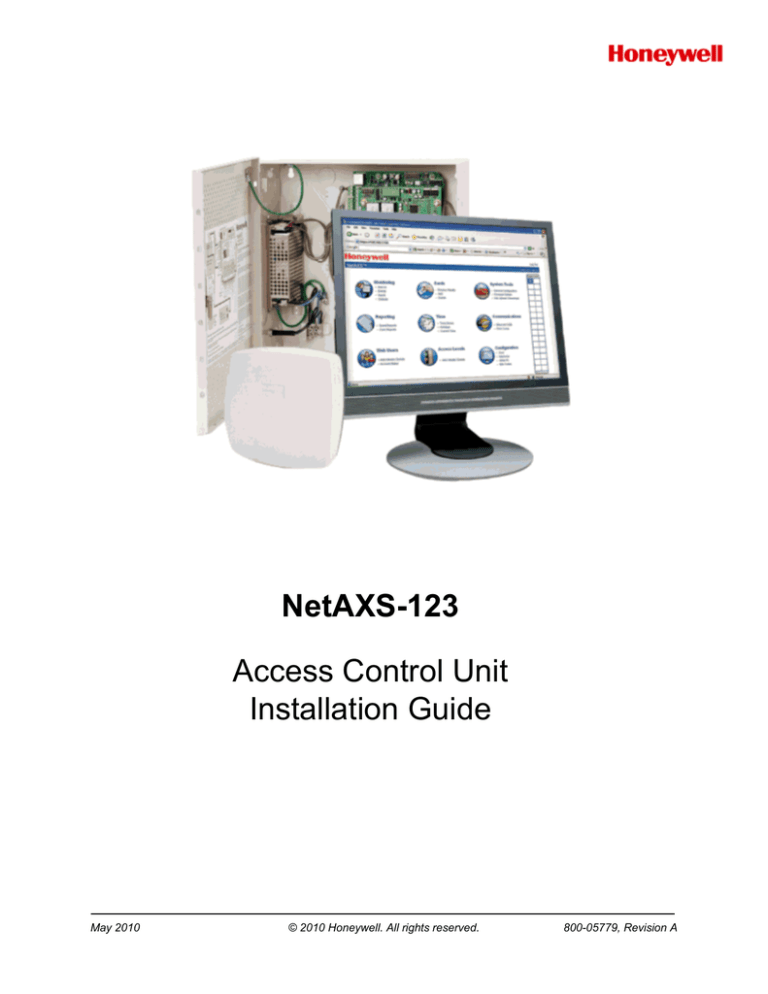 Honeywell NETAXS-123 User manual | Manualzz