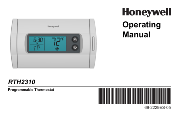 Honeywell Home Thermostat Rth6360d1002 Manual