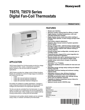 Honeywell T6570 User S Manual Manualzz