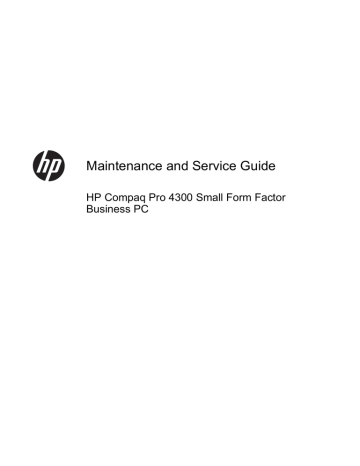 HP D8C84UT#ABA Maintenance and Service Guide | Manualzz