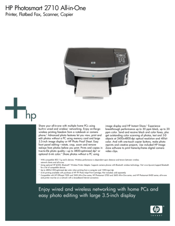 HP Widescreen LCD Monitor 2710 User's 