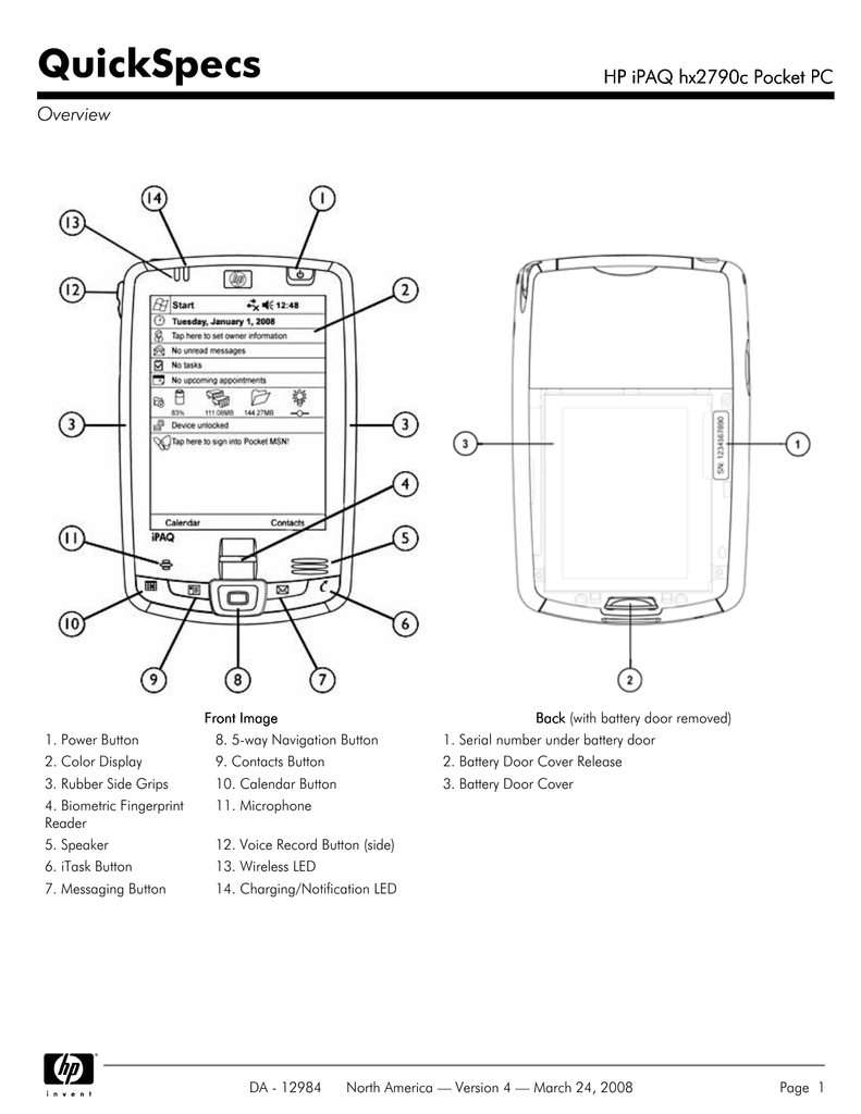 Hp Ipaq Hx2790c User S Manual Manualzz